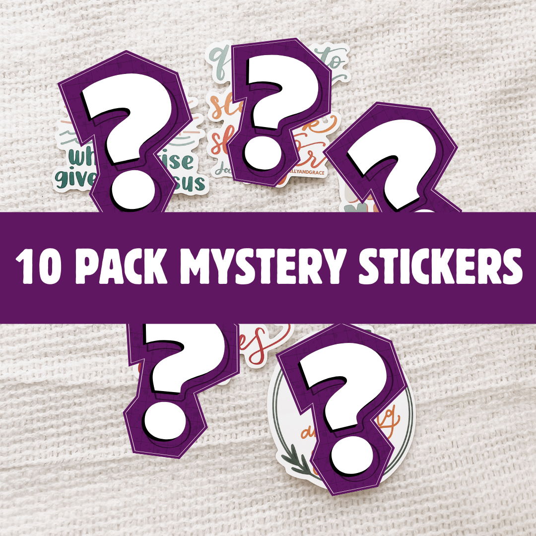 ellyandgrace Stickerpack 10 Pack Mystery Christian Sticker Pack