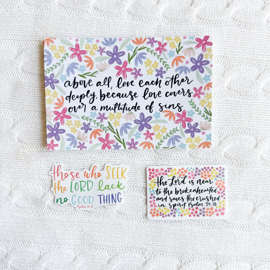 ellyandgrace Stickerpack Above All Love Each Other Deeply Sticker Pack