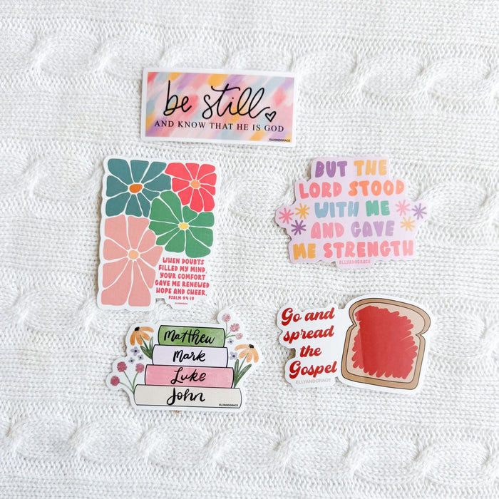 ellyandgrace Stickerpack Be Still And Know That I Am God Sticker Pack