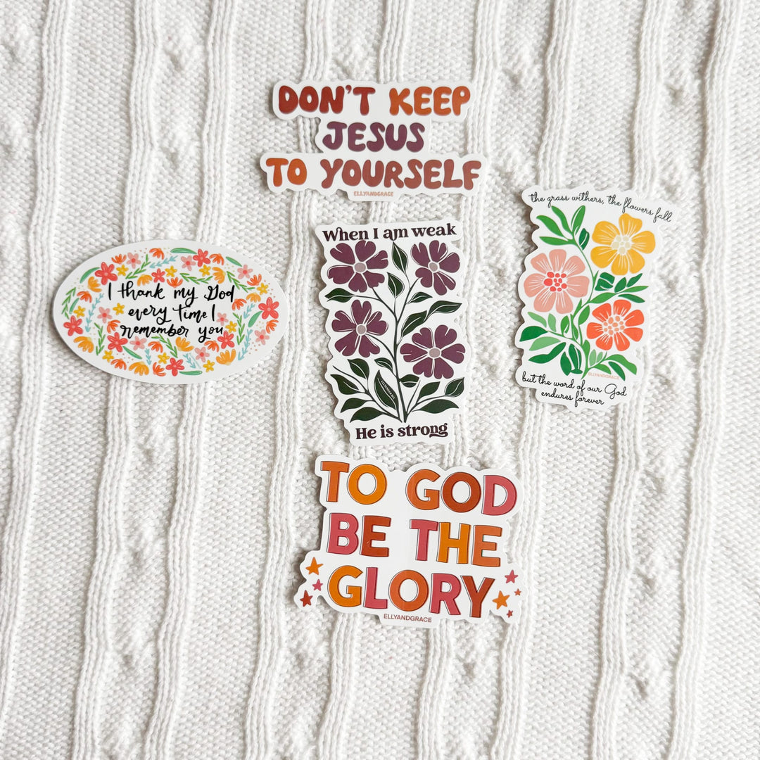 ellyandgrace Stickerpack Don't Keep Jesus To Yourself Sticker Pack