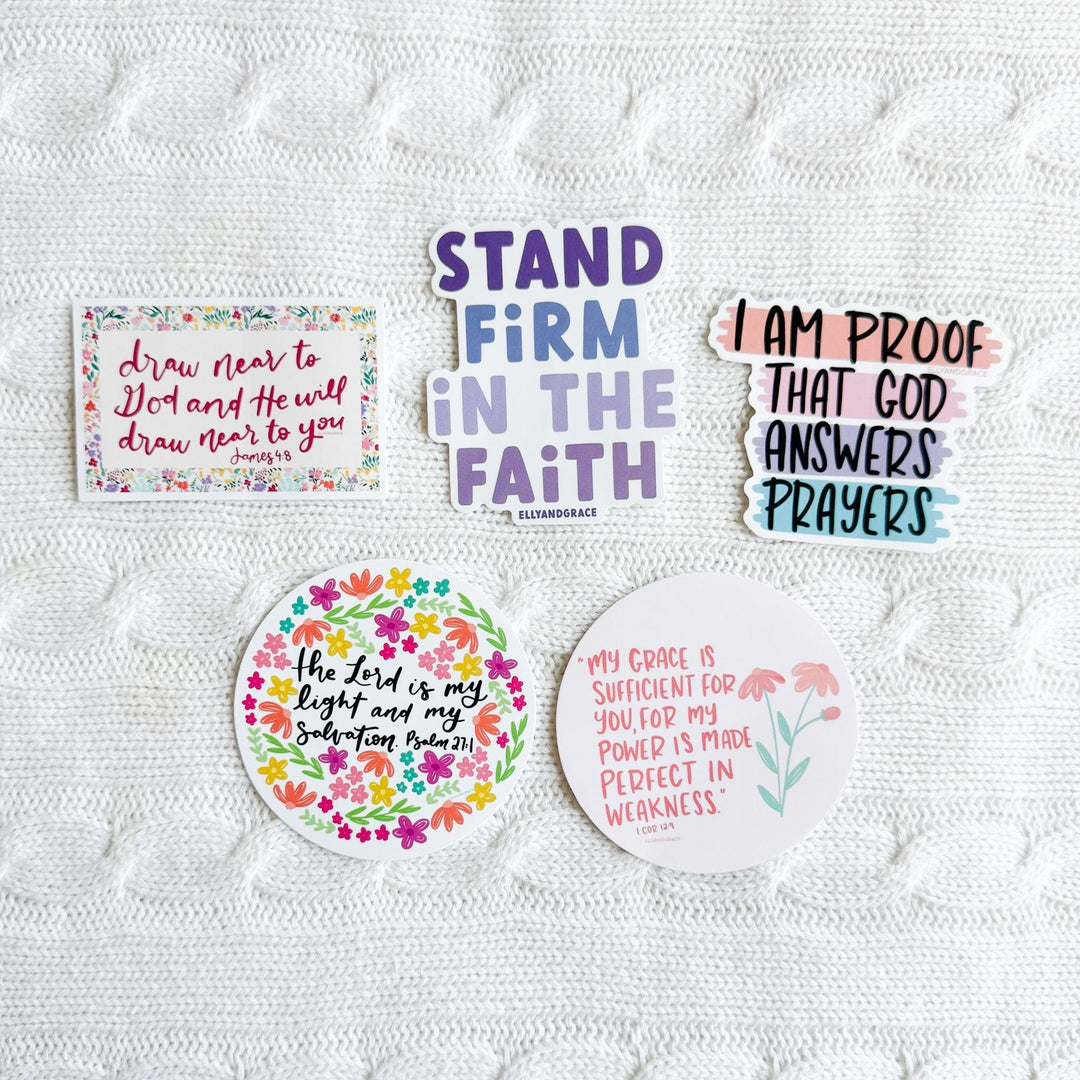 ellyandgrace Stickerpack Draw Near To God Sticker Pack