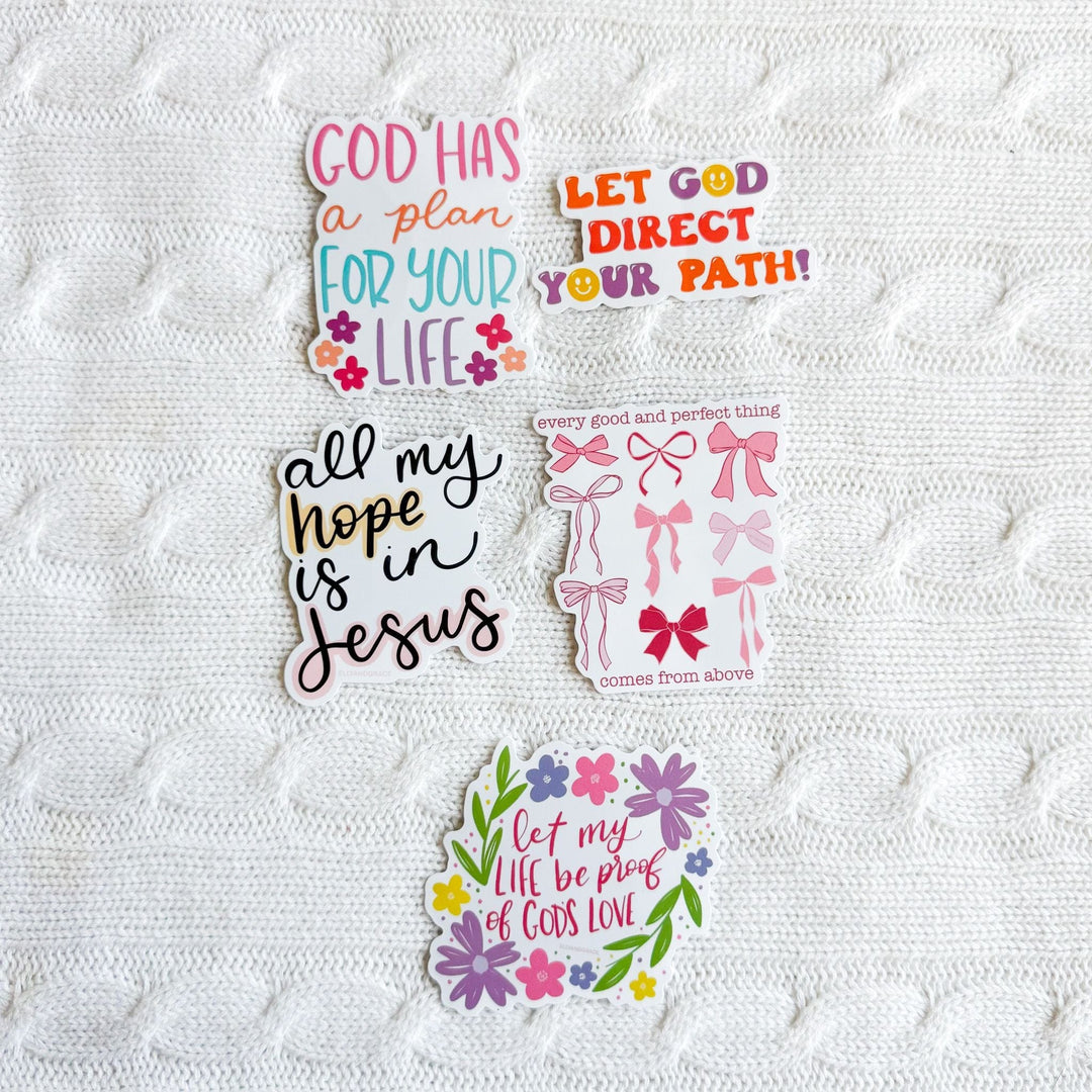 ellyandgrace Stickerpack God Has A Plan For Your Life Sticker Pack