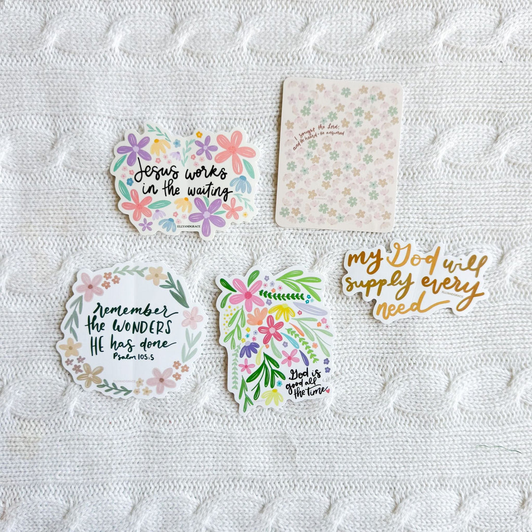 ellyandgrace Stickerpack Jesus Works In The Waiting Sticker Pack