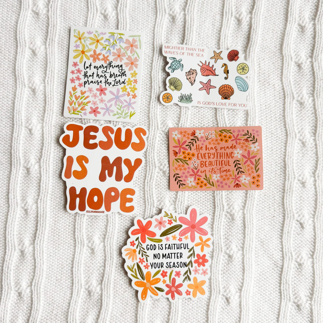 ellyandgrace Stickerpack Let Everything That Has Breath Praise The Lord Sticker Pack