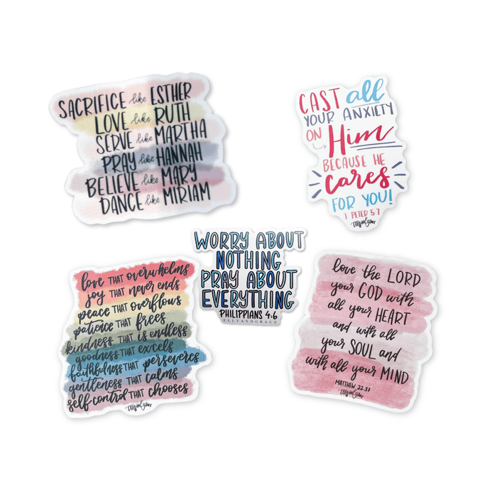 ellyandgrace Stickerpack Mystery Christian Sticker Pack