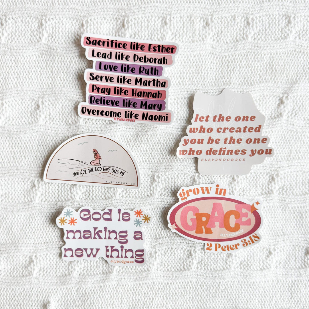 ellyandgrace Stickerpack Sacrifice Like Esther Sticker Pack