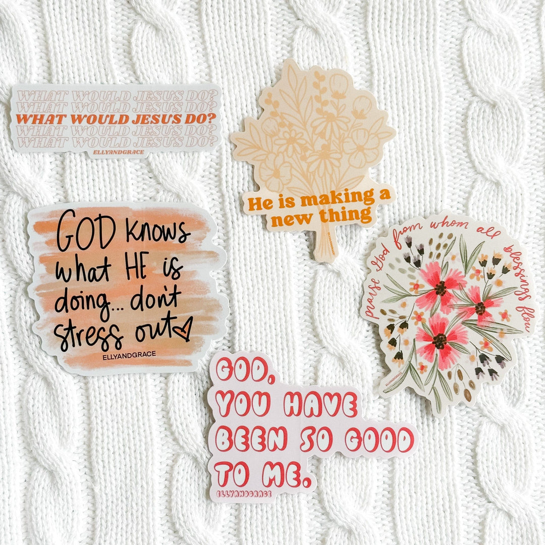 ellyandgrace Stickerpack What Would Jesus Do? Sticker Pack