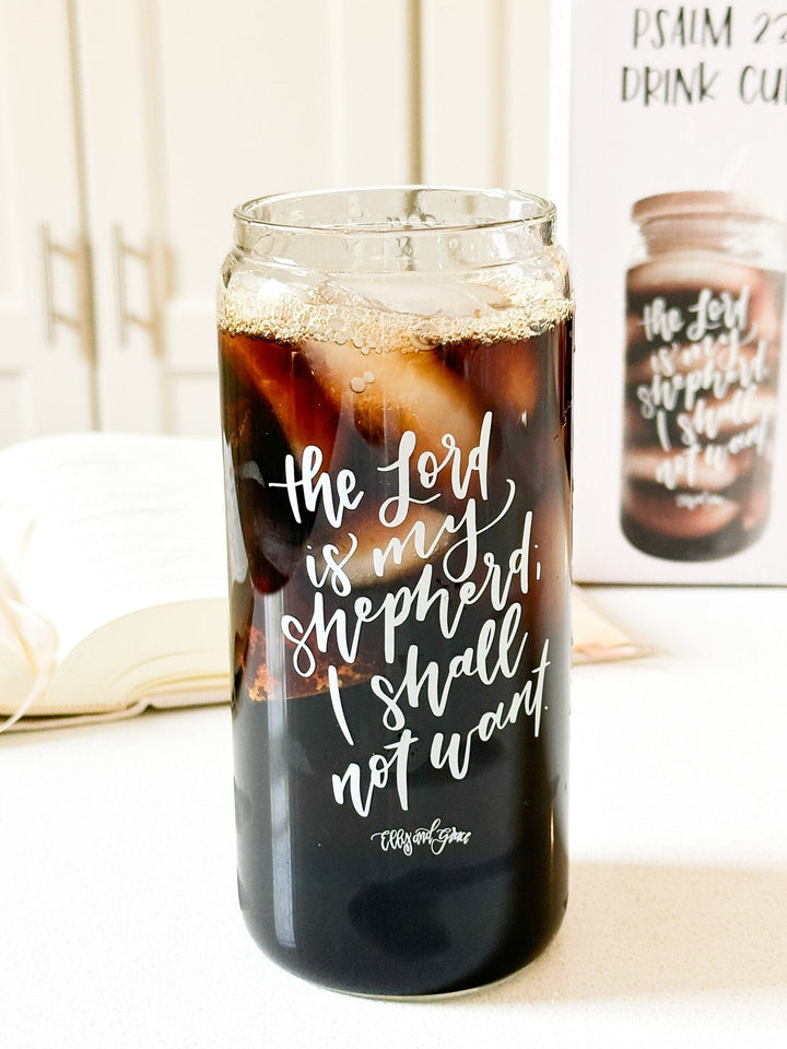 ellyandgrace Tumbler 20oz Set of 4 Glass Tumbler Bundle