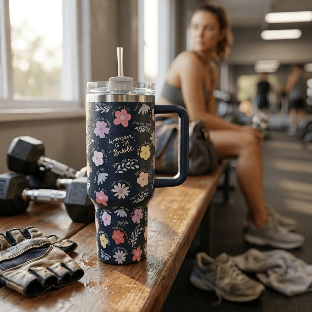 ellyandgrace Tumbler 40oz Women Of the Bible 40oz Stainless Steel Insulated Tumbler