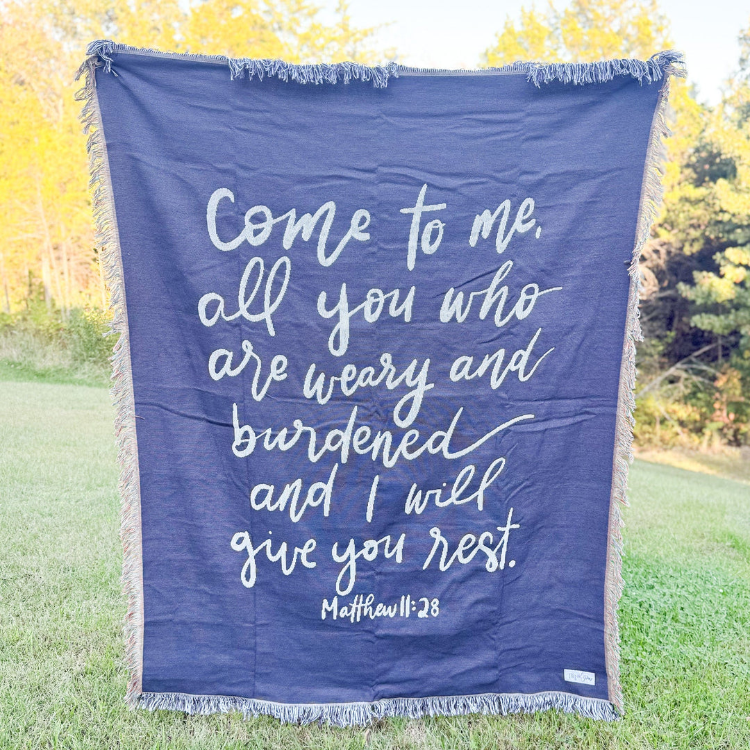 ellyandgrace Woven Blanket Come To Me Woven Blanket