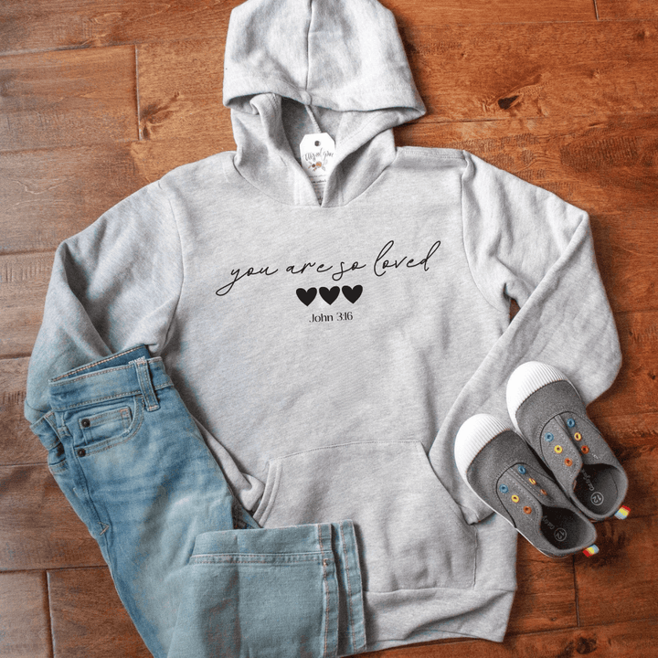 ellyandgrace YTH3719 2025 You Are So Loved Premium Kids Hoodie