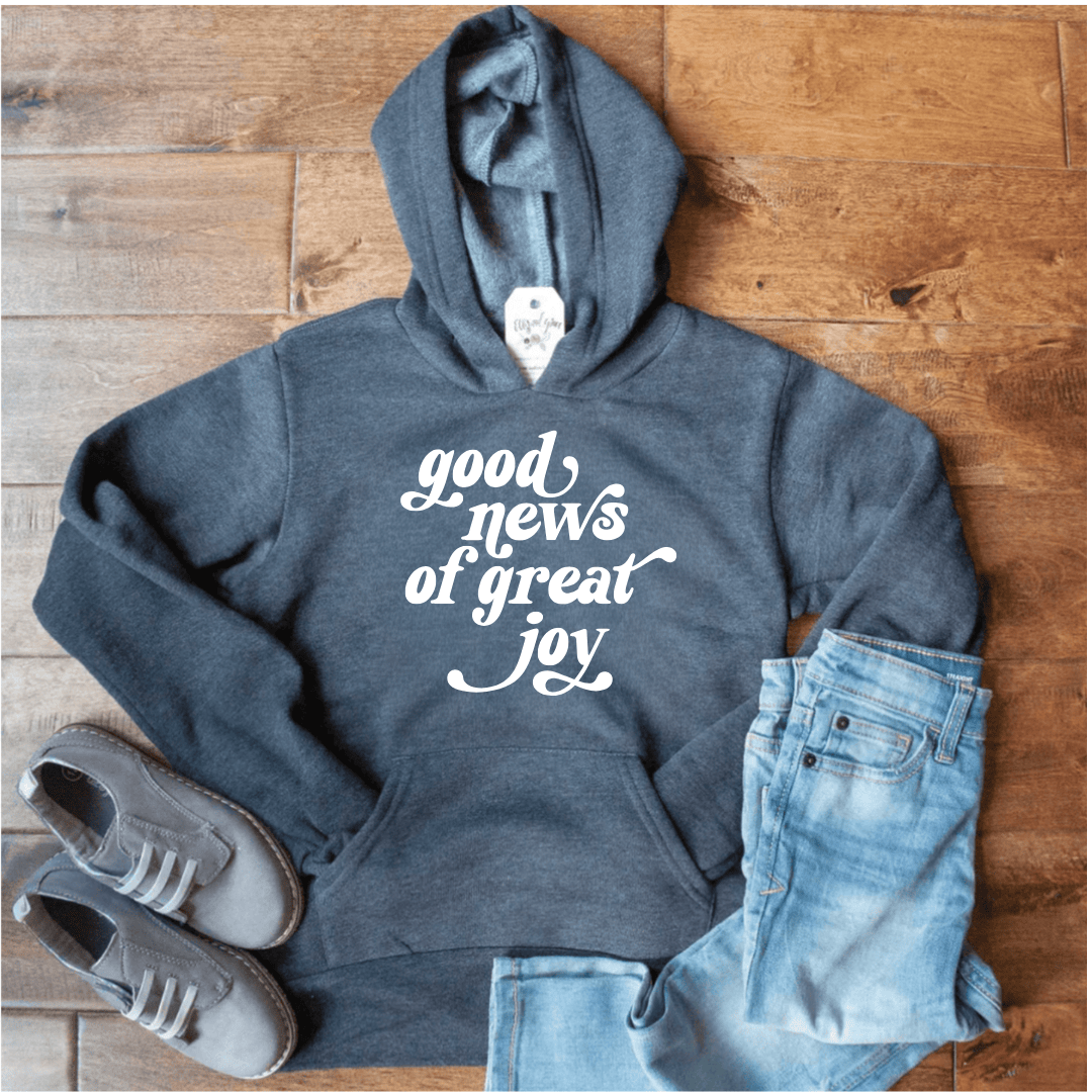ellyandgrace YTH3719 Good News Of Great Joy Premium Kids Hoodie