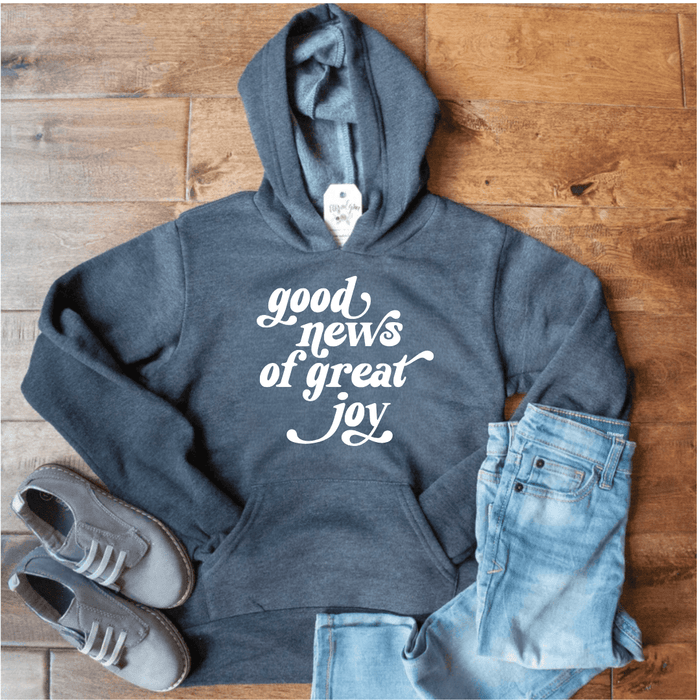 ellyandgrace YTH3719 Good News Of Great Joy Premium Kids Hoodie