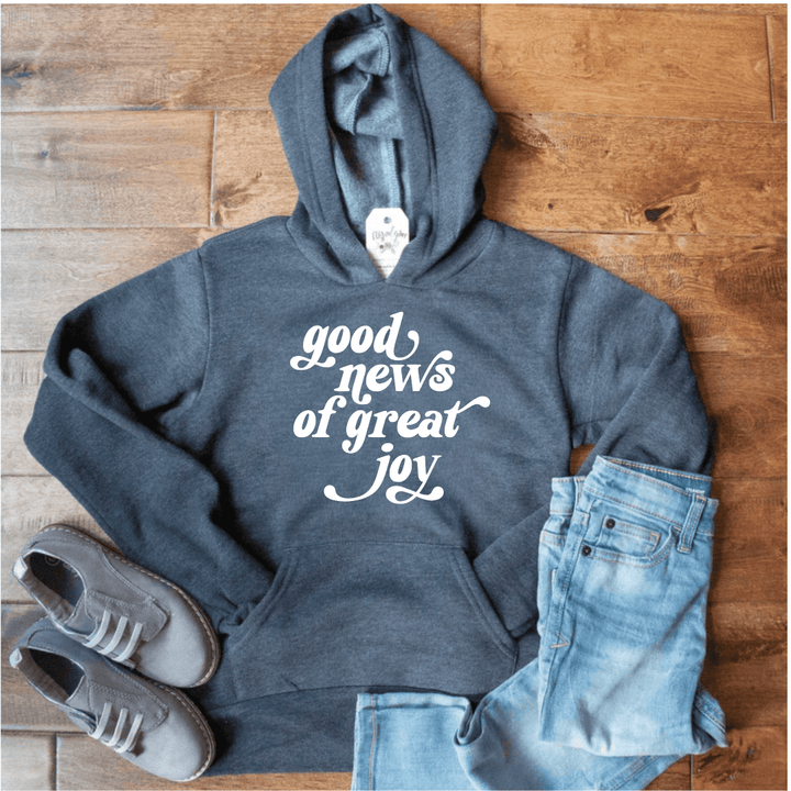 ellyandgrace YTH3719 Good News Of Great Joy Premium Kids Hoodie